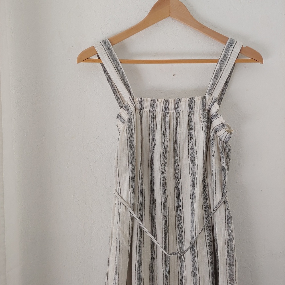 Liz Lange Linen Striped Maternity Dress Small